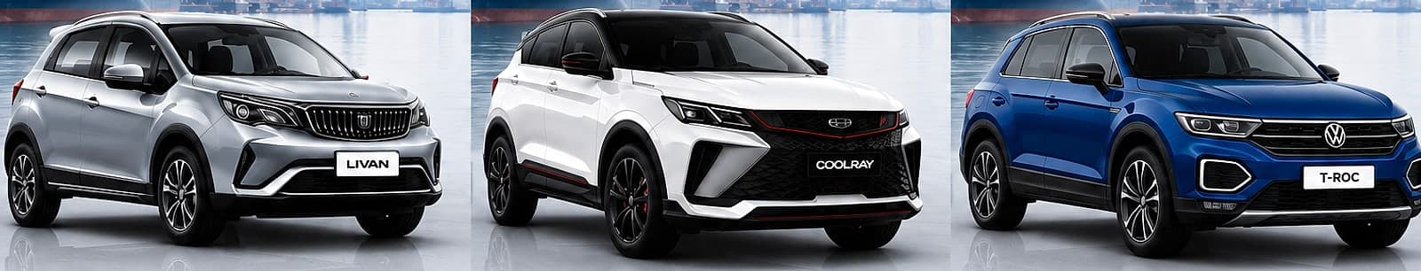 Livan X3 Pro, Geely Coolray et Volkswagen T-Roc neufs importés par EasyLoc DZ