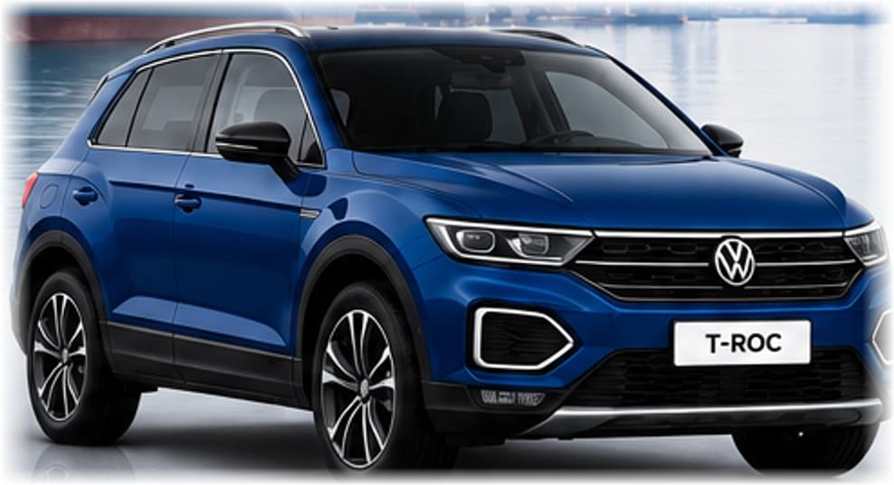 Volkswagen T-Roc bleu, importation EasyLoc DZ